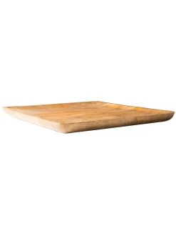 Deko-Tablett, Natur -Teppichwelt Verkauf MangoSquareTray DekoTablett braun Natur 41x41x22C5 per2