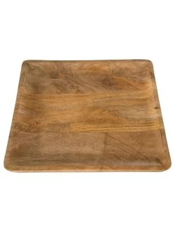 Deko-Tablett, Natur -Teppichwelt Verkauf MangoSquareTray DekoTablett braun Natur 41x41x22C5 pla