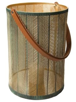 Laterne, Grün/Gold -Teppichwelt Verkauf Maribel Laterne gruen GruenGold 25x25x35 per