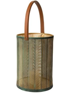 Laterne, Grün/Gold -Teppichwelt Verkauf Maribel Laterne gruen GruenGold 25x25x35 per3