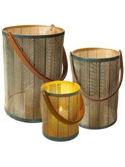 Laterne, Grün/Gold -Teppichwelt Verkauf Maribel Laterne gruen GruenGold Serie per