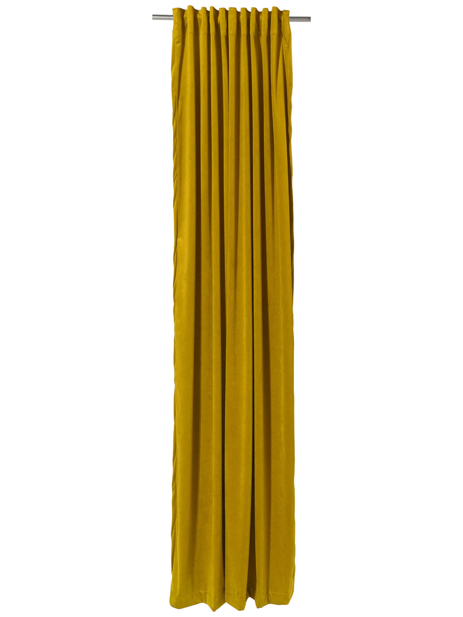 Vorhang Mit Gardinenband, Senf 4 Vorhang Mit Gardinenband, Senf – Bild 2