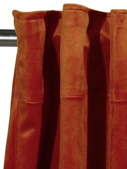 Vorhang Mit Gardinenband, Kupfer -Teppichwelt Verkauf Marilana Gardine verdeckteSchlaufe Orange Kupfer 140x245 lup1