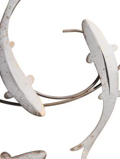 Wand-Objekt, Grau -Teppichwelt Verkauf Metallfisch WandObjekt Grau 50x50 lup2