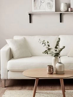 Kissen, Natur -Teppichwelt Verkauf Mica Kissen Weiss Natur 45x45 mil