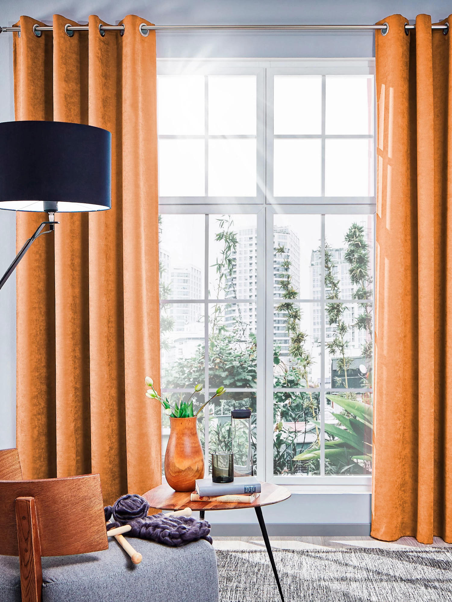 Ösenschal, Curry 3 Ösenschal, Curry