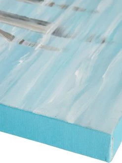 Leinwand-handgemalt, Hellblau -Teppichwelt Verkauf MoewenamStrand Leinwandhandgemalt Blau Hellblau 80x80 lup3