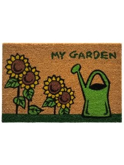 Fußmatte, Sunflower -Teppichwelt Verkauf MyGarden Fussmatte Gruen Sunflower 40x60 pla