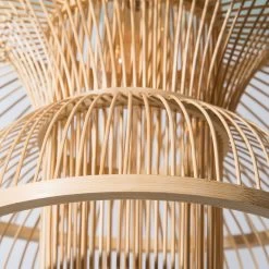 Hängeleuchte, Natural -Teppichwelt Verkauf Nami Haengeleuchte Hellbraun Natural 50x50x37 lup