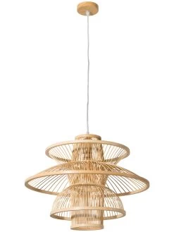 Hängeleuchte, Natural -Teppichwelt Verkauf Nami Haengeleuchte Hellbraun Natural 50x50x37 per3