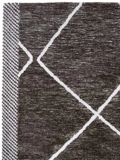 Moderner Teppich, Charcoal -Teppichwelt Verkauf Nikkala ModernerTeppich SchwarzWeiss Charcoal 170x240 lup