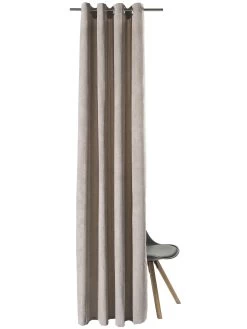 Ösenschal, Wolle -Teppichwelt Verkauf Nuri Gardine Oesenschal Beige Wolle 140x245 pla2