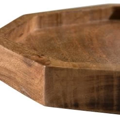 Deko-Tablett, Natural 7 Deko-Tablett, Natural -Teppichwelt Verkauf Octagon DekoTablett Braun Natural 22x24 lup