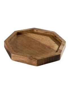 Deko-Tablett, Natural 6 Deko-Tablett, Natural -Teppichwelt Verkauf Octagon DekoTablett Braun Natural 22x24 per