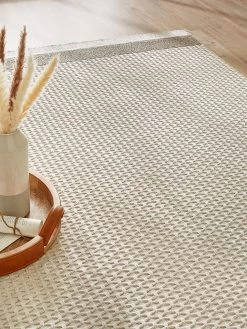 Moderner Teppich, Creme