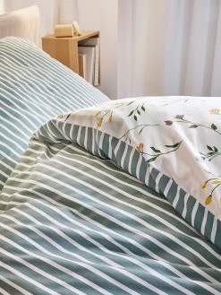 Satin-Bettwäsche, Grün -Teppichwelt Verkauf Paluma Bettwaesche Gruen 135x200 spar