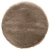 Sitzauflage, Cappuccino -Teppichwelt Verkauf Ranua Kunstfell Sitzkissen Braun Cappuccino 50rund pla