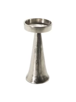 Kerzenleuchter, Silber -Teppichwelt Verkauf RawSilverFinish Kerzenleuchter Silber 9x19 per