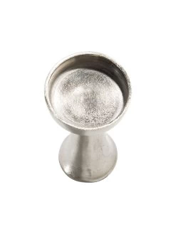 Kerzenleuchter, Silber -Teppichwelt Verkauf RawSilverFinish Kerzenleuchter Silber 9x19 pla