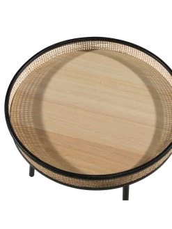 Tisch, Natur -Teppichwelt Verkauf Rotang Tisch Hellbraun Natur 42x42x41 pla