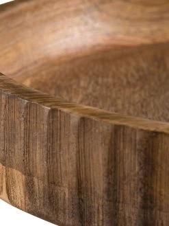 Deko-Schale, Natural -Teppichwelt Verkauf Ruffle DekoSchale Braun Natural 25x25 lup