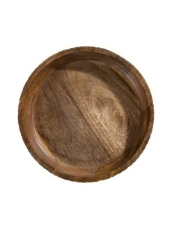 Deko-Schale, Natural -Teppichwelt Verkauf Ruffle DekoSchale Braun Natural 25x25 pla