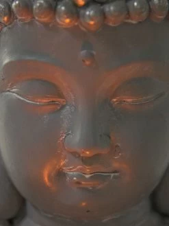 Figur, Hellgrau -Teppichwelt Verkauf SitzenderBuddha Figur Grau Hellgrau 36x29x50 lup1