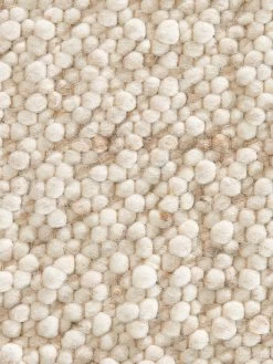 Woll-Teppich, Dünensand -Teppichwelt Verkauf Skagen HandwebTeppich Creme Duenensand 170x230 lup