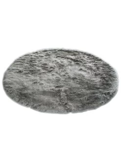 Kunstfell-Teppich, Taupe -Teppichwelt Verkauf Skara KunstfellTeppich Hellgrau Taupe 160rund fper