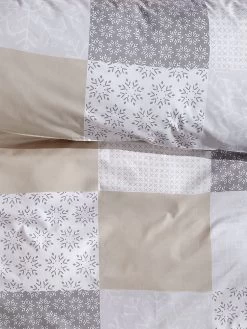 Renforcé-Bettwäsche, Grau/Beige -Teppichwelt Verkauf Smara Bettwaesche Beige GrauBeige 135x200 lup