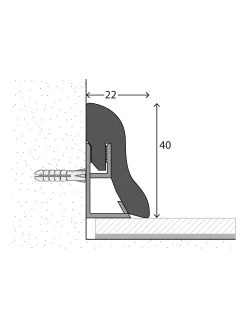 Sockelleiste, Seattle Oak -Teppichwelt Verkauf Sockelleiste4cm Zubehoer 4x250 schema 2