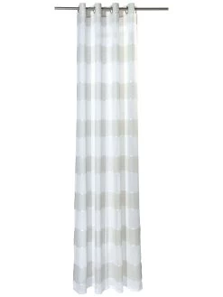 Ösenschal, Taupe -Teppichwelt Verkauf Sontje Gardine Oesenschal Beige Taupe 140x245 pla1