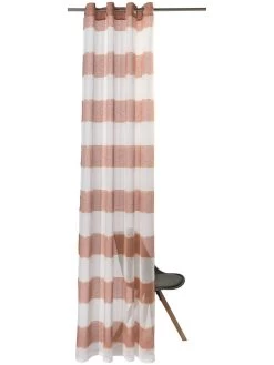 Ösenschal, Terra -Teppichwelt Verkauf Sontje Gardine Oesenschal Rot Terra 140x245 pla2