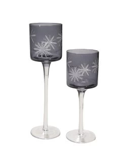 Teelichthalter, Grau -Teppichwelt Verkauf StarLightUp Teelichthalter Grau set