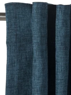 Vorhang Mit Gardinenband, Petrol -Teppichwelt Verkauf Sunna Gardine VerdeckteSchlaufe Blau Petrol 140x245 lup1