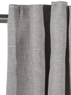 Vorhang Mit Gardinenband, Silber -Teppichwelt Verkauf Sunna Gardine VerdeckteSchlaufe Hellgrau Silber 140x245 lup1