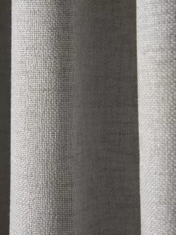 Vorhang Mit Gardinenband, Silber -Teppichwelt Verkauf Sunna Gardine VerdeckteSchlaufe Hellgrau Silber 140x245 lup2