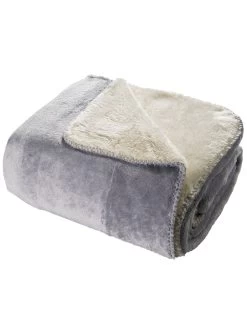 Decke, Silber -Teppichwelt Verkauf Talvi Decke Grau Silber 150x200 per