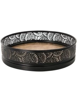 Deko-Tablett, Black -Teppichwelt Verkauf Tasullo Tablett Schwarz Black 20x20x5 per