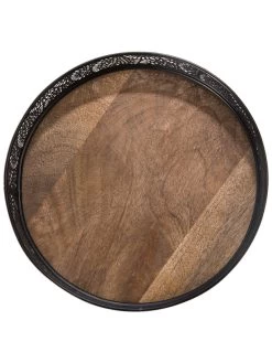 Deko-Tablett, Black -Teppichwelt Verkauf Tasullo Tablett Schwarz Black 20x20x5 pla