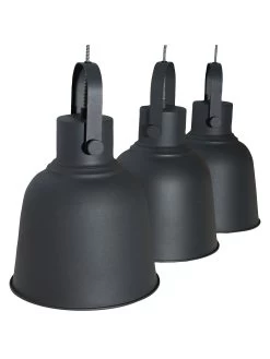 Hängeleuchte, Sand Black -Teppichwelt Verkauf Timelessi 3erHaengeleuchte Schwarz SandBlack 25x72x183 lup