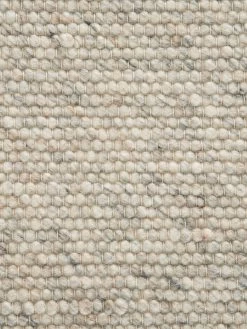 Woll-Teppich, Beige -Teppichwelt Verkauf Tjaellmo HandwebTeppich Grau Beige 150rund lup