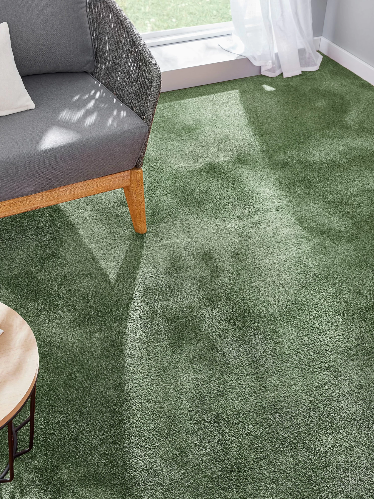 Velours-Teppichboden, Olive 40 3 Velours-Teppichboden, Olive 40