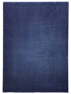 Hochflor-Teppich, Dunkelblau -Teppichwelt Verkauf Touch UniTeppich blau Dunkelblau 160x230 pla