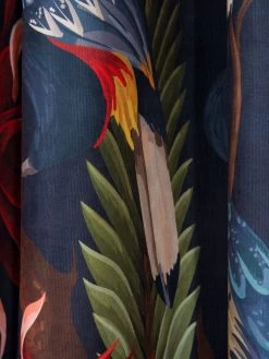 Ösenschal, Dunkelblau -Teppichwelt Verkauf Tucani Gardine Oesenschal Blau Dunkelblau 140x250 lup2