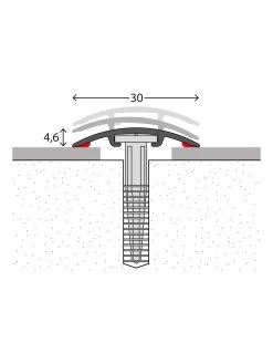 Übergangsschiene, Rushmore -Teppichwelt Verkauf Uebergangsschiene Zubehoer 90 schema 1