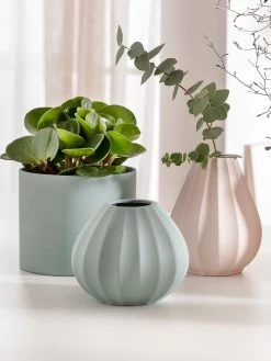 Pflanztopf, Peacock Green -Teppichwelt Verkauf Vedras Pflanztopf Gruen PeacockGreen mil