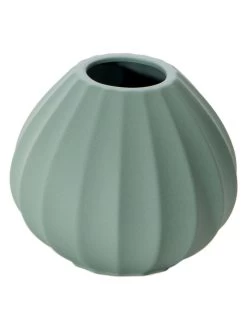 Vase, Peacock Green -Teppichwelt Verkauf Vercelli Vase Gruen PeacockGreen 13x13x102C5 per