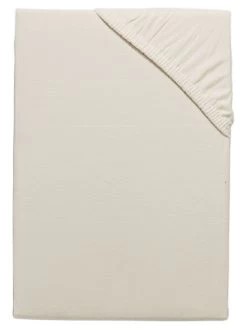 Spannbetttuch, Creme