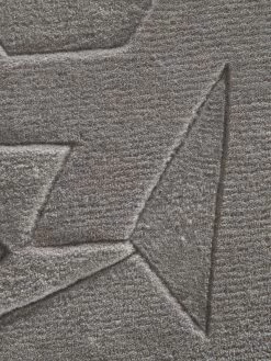 Moderner Teppich, Grey -Teppichwelt Verkauf Villamar DesignerTeppich Grau Grey 200rund lup